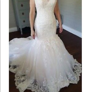 Blush over ivory “Marianne” maggie Sottero gown